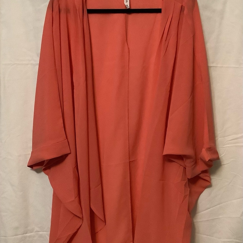 Zenana Outfitters Coral Kimono Cardigan